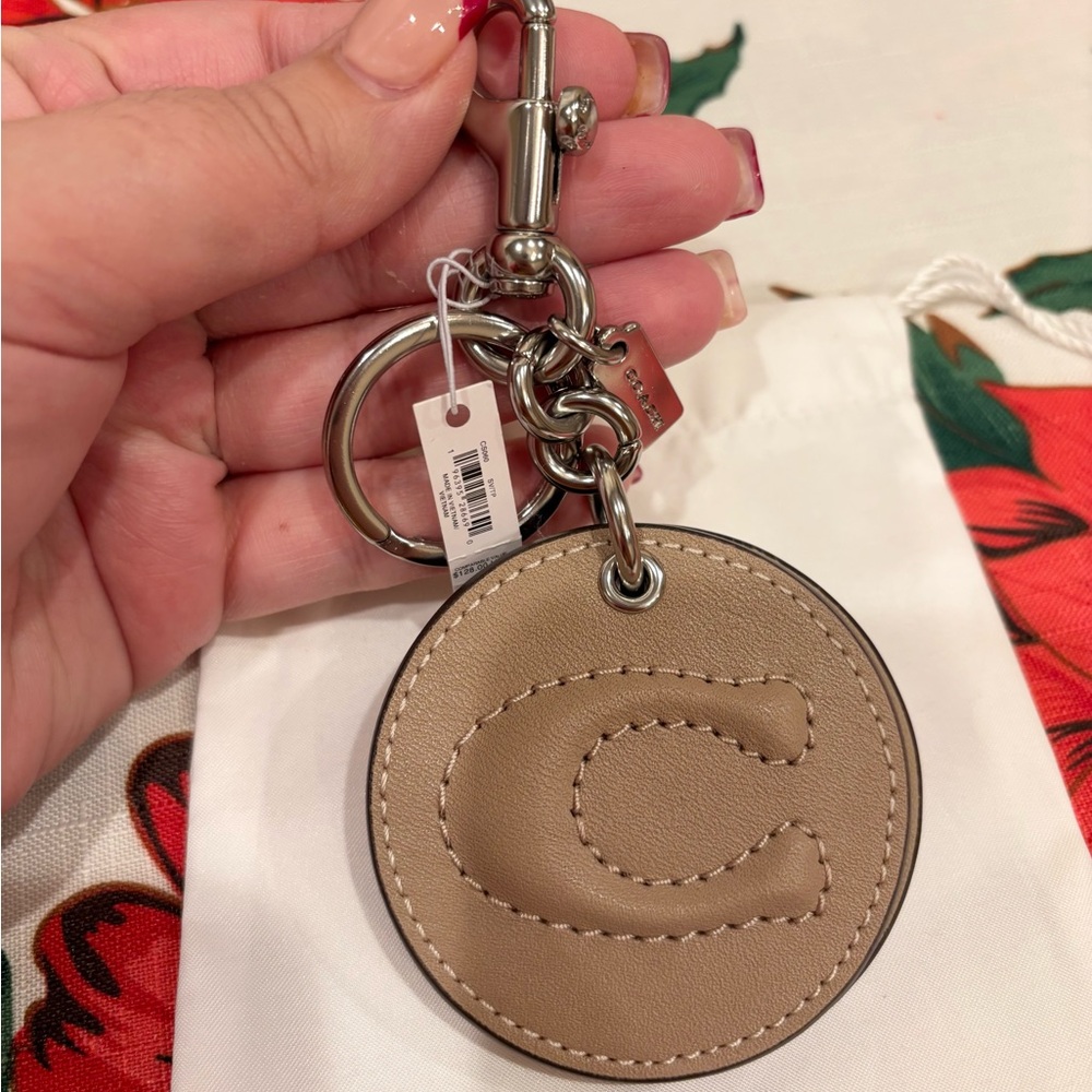 ❌SOLD❌ Coach Leather Mirror Bag Charm